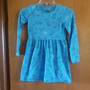 Disney Blue Frozen Kids Casual Dress